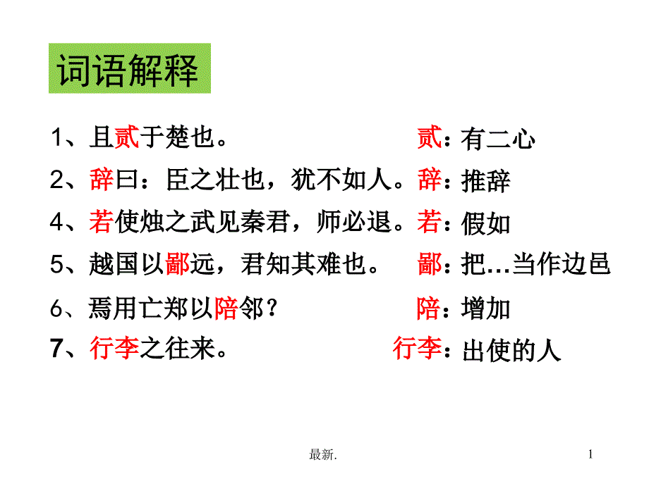 烛之武退秦师文言知识点总结课件_第1页