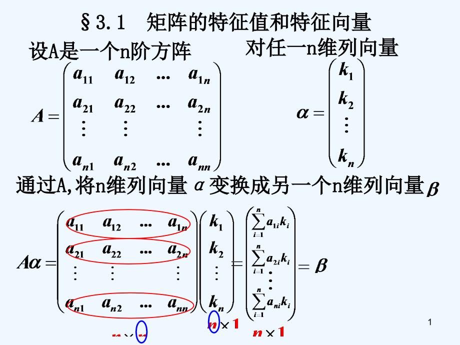 矩阵的特征值和特征向量ppt课件_第1页