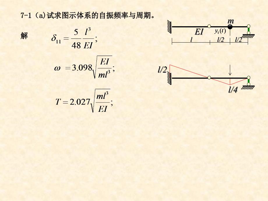 结构动力学-习题解答ppt课件_第1页