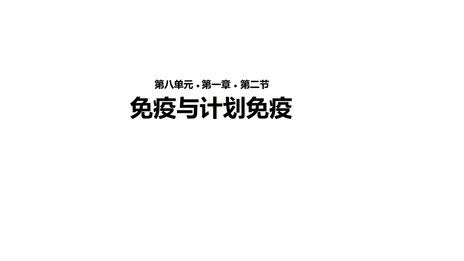 【教学ppt课件】《免疫与计划免疫》(人教)_第1页