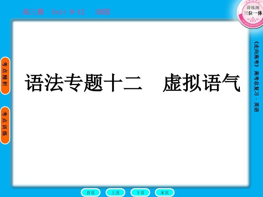 语法专题12虚拟语气ppt课件_第1页