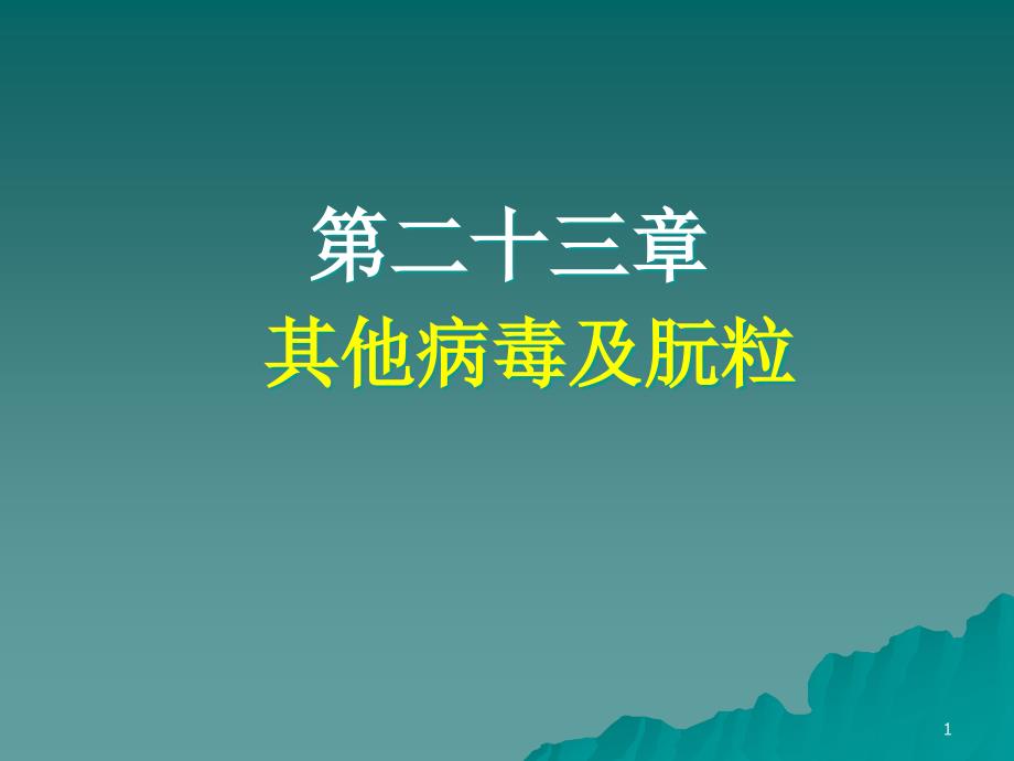 护理微生物学第二十三章其他病毒及朊粒ppt课件_第1页