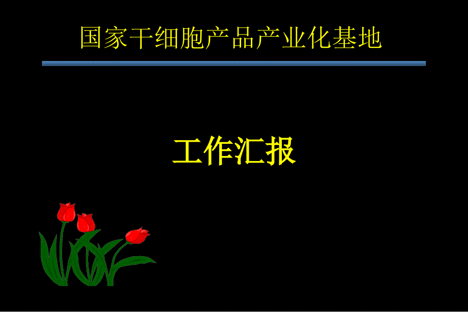 国家干细胞产品产业化基地工作汇报课件_第1页