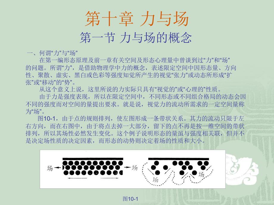 造型基础第十章力与场ppt课件_第1页