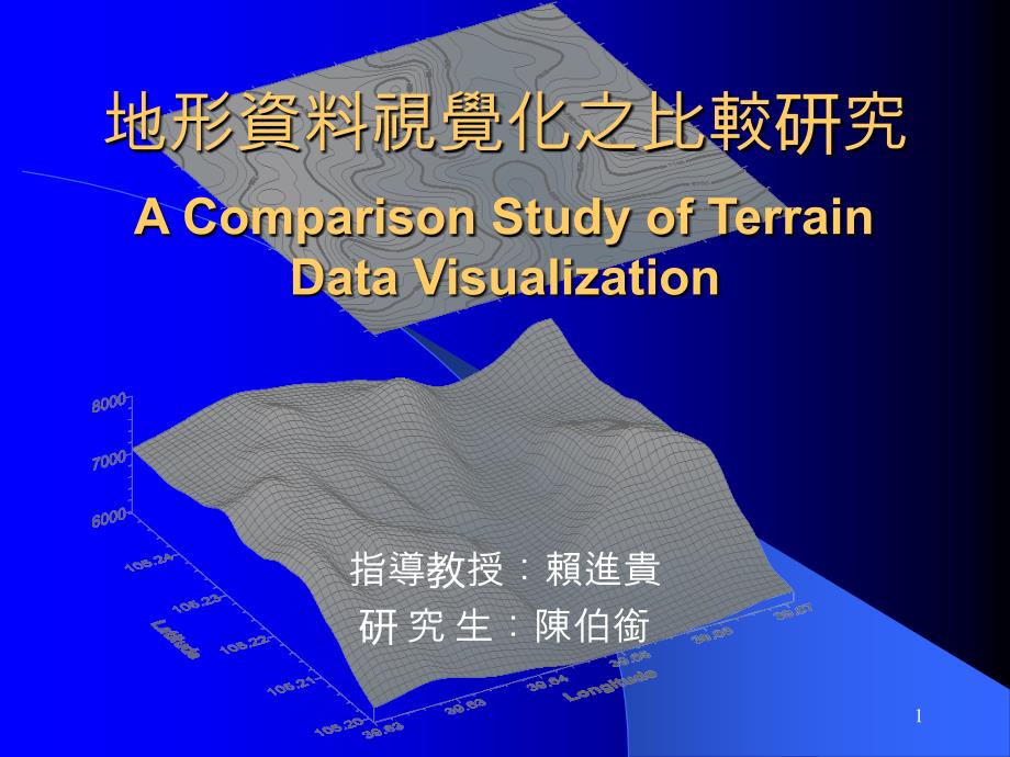 地形视觉化之比较研究解读ppt课件_第1页