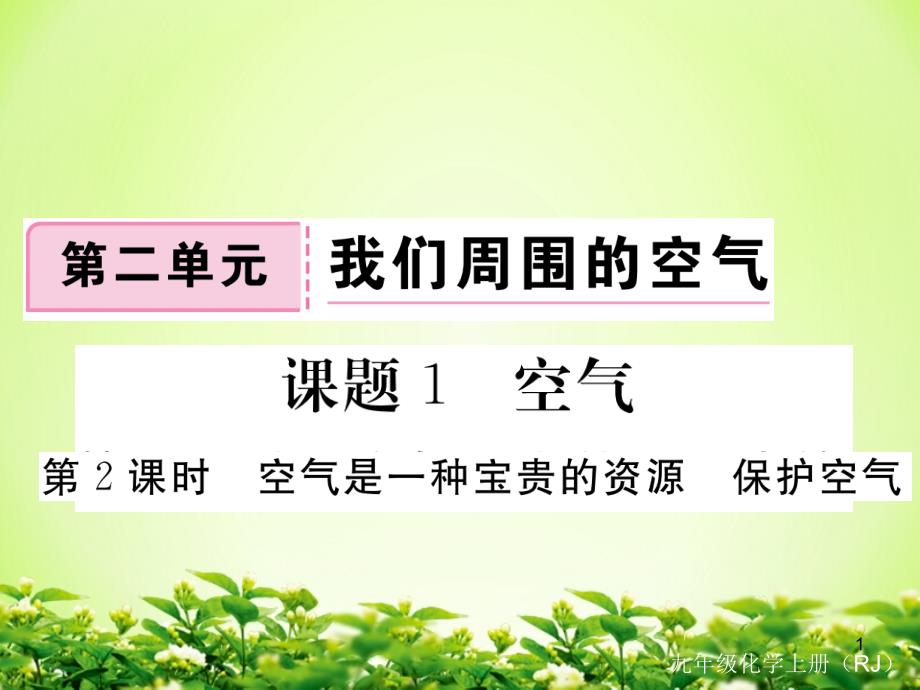 空气是一种宝贵的资源保护空气练习题ppt课件_第1页