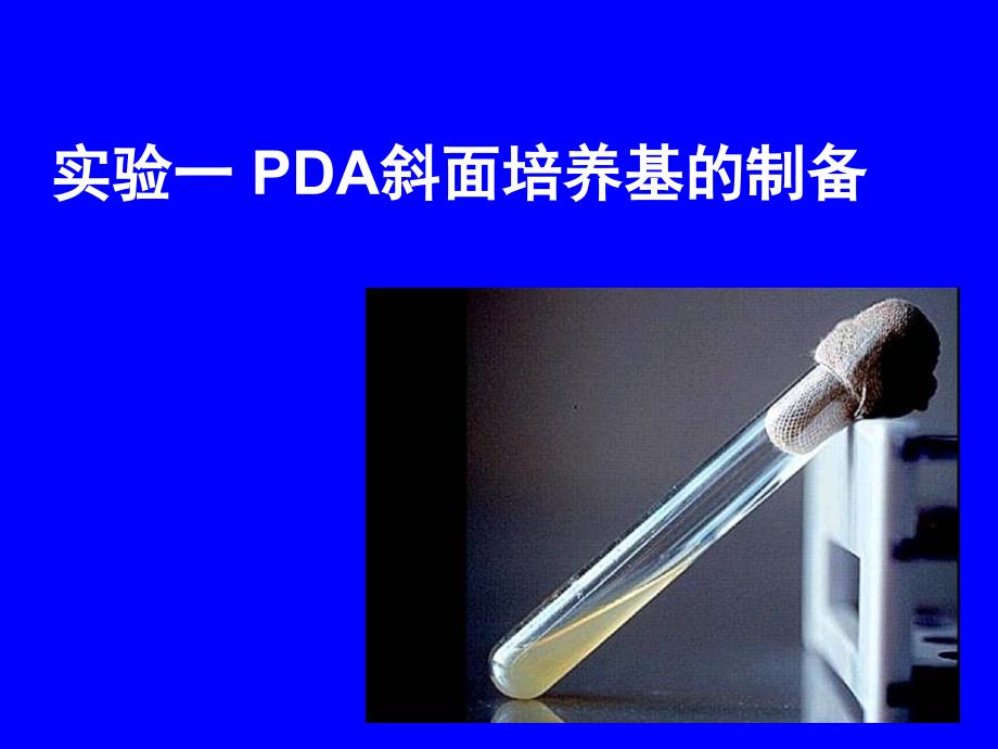 实验1(PDA培养基的制备)_第1页