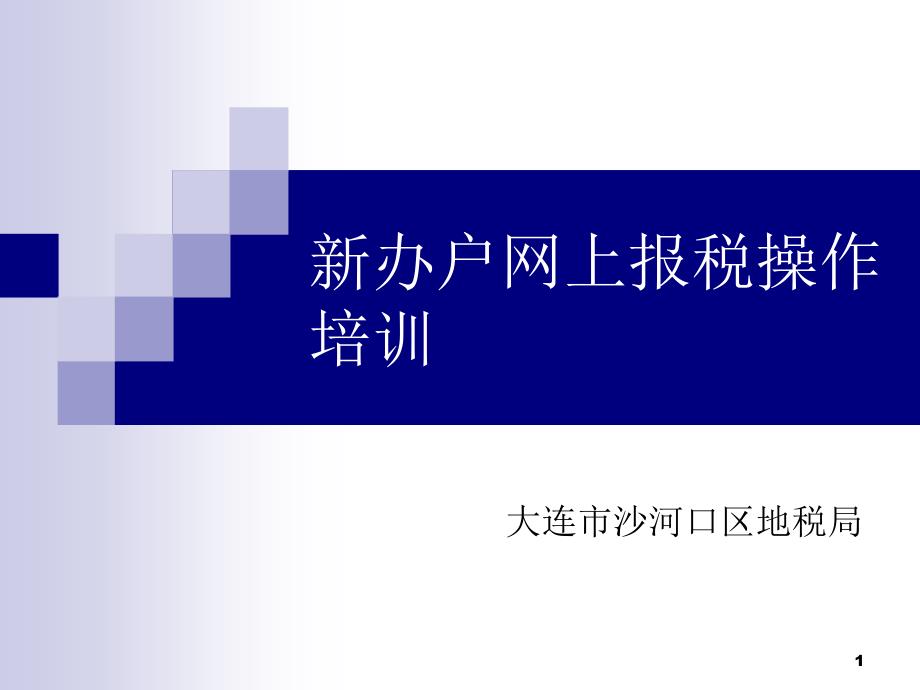 新办户网上报税操作培训ppt课件_第1页