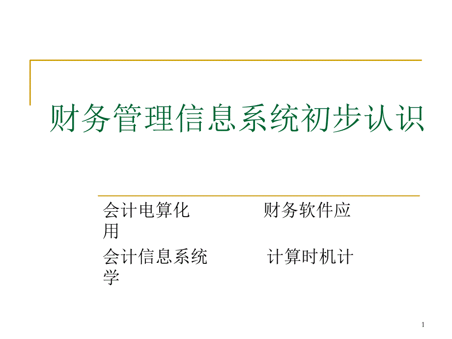 1财务管理信息系统概论_第1页