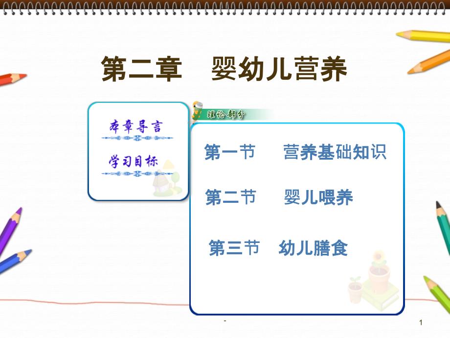 幼儿卫生学---第二章-婴幼儿营养课件_第1页