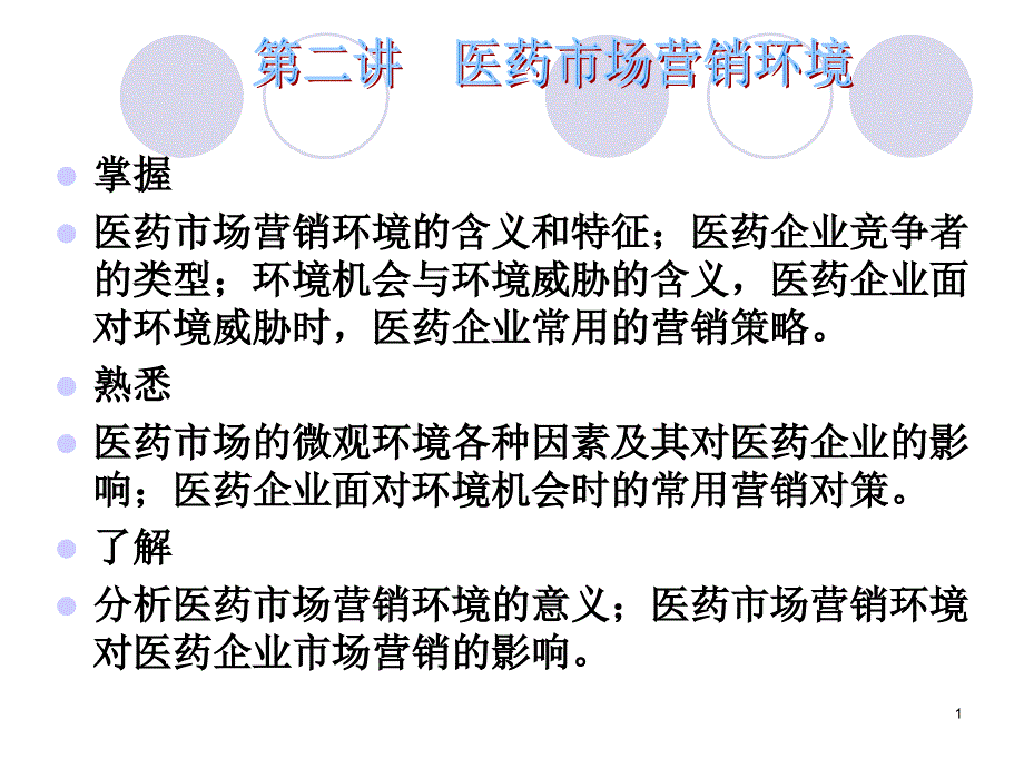 医药市场营销环境概述课件_第1页