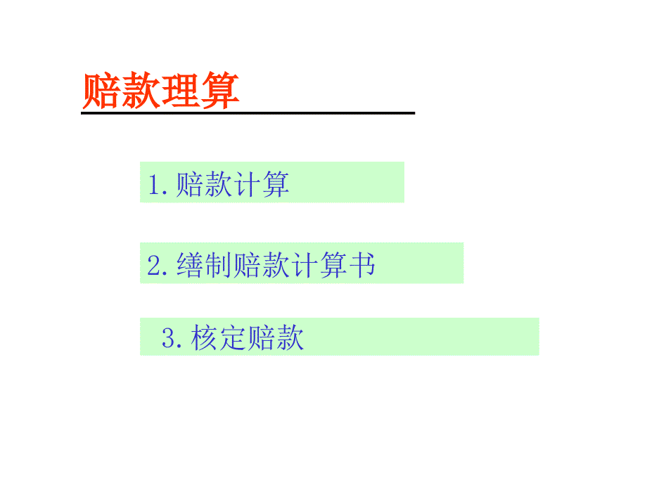 汽车保险理赔计算解析ppt课件_第1页