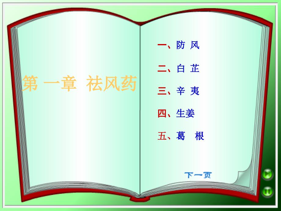 第一章祛風(fēng)藥分解ppt課件_第1頁(yè)