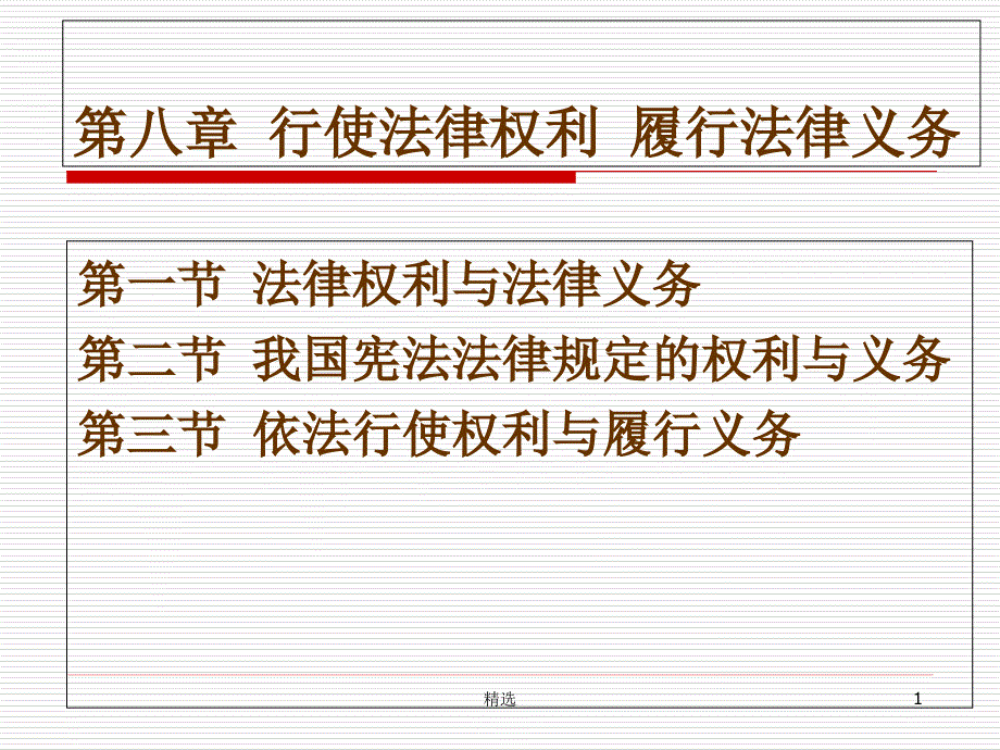 新版行使法律权利履行法律义务ppt课件_第1页