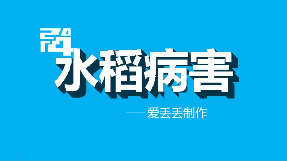 水稻常见病害简介课件_第1页