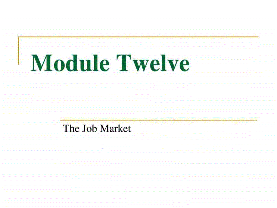 BEC商务英语初级Module_第1页