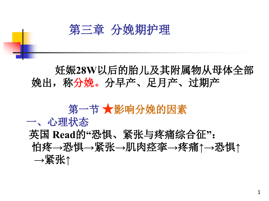 第三章分娩期护理ppt课件_第1页