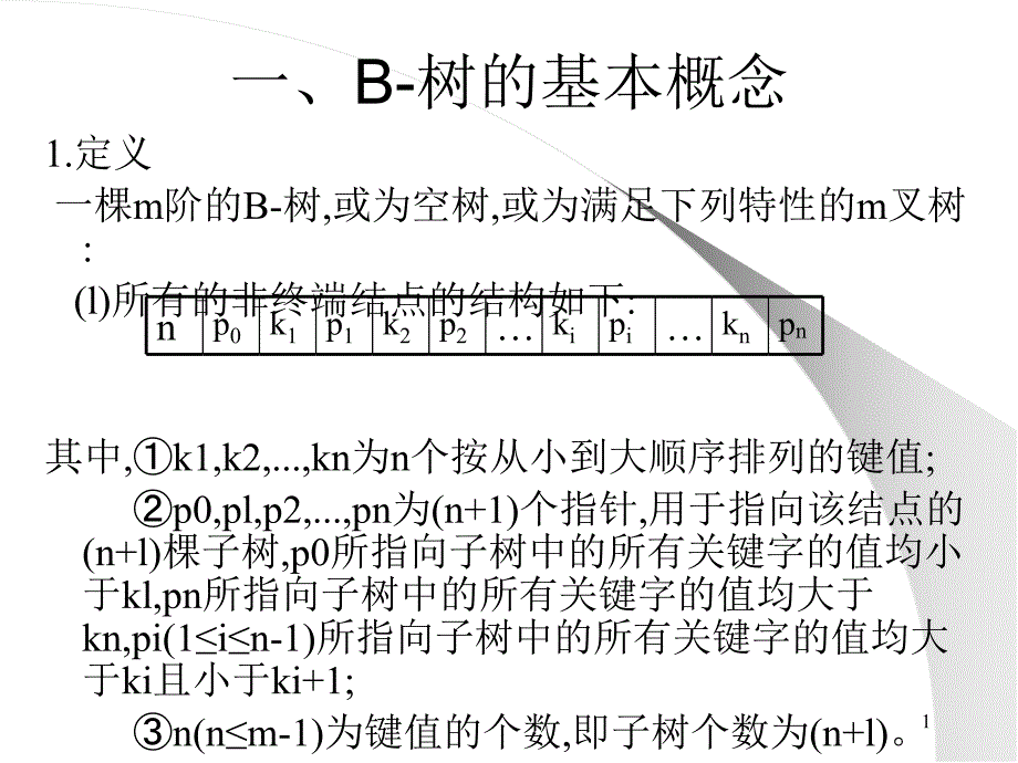 数据结构第9章查找3B树课件_第1页