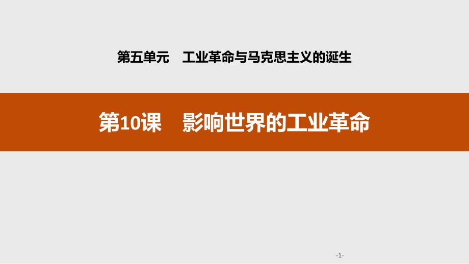 《影响世界的工业革命》工业革命与马克思主义的诞生课件_第1页