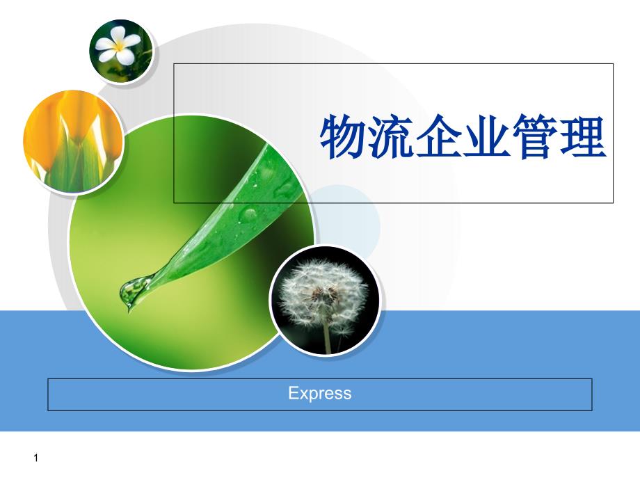 物流企业管理ppt课件第五章_第1页