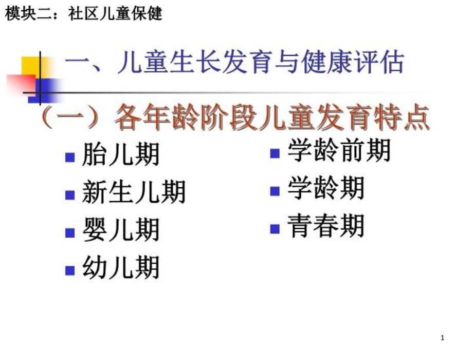 儿童生长发育与健康评估-课件_第1页