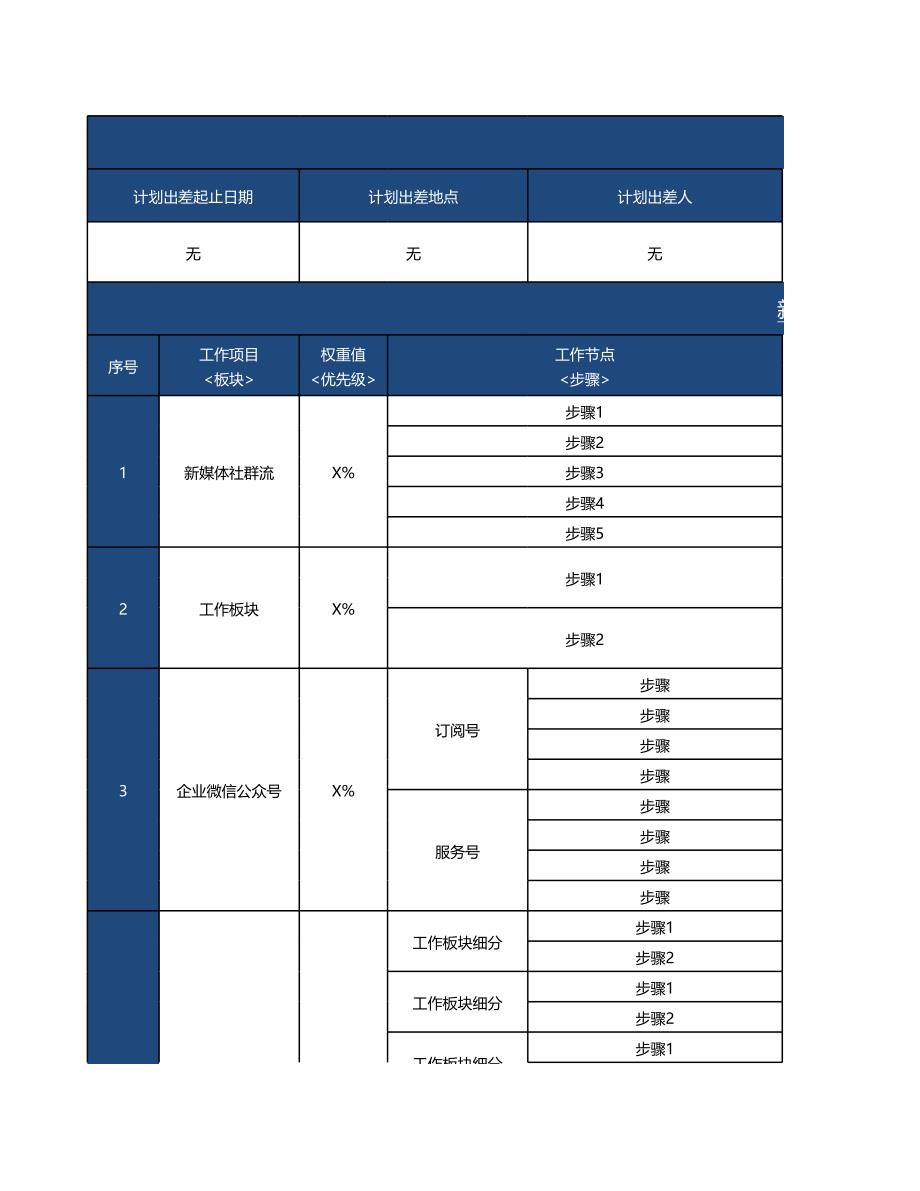 工作計(jì)劃表模板_第1頁(yè)