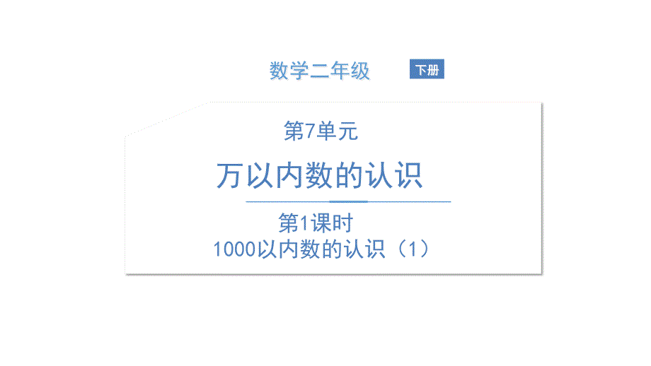 《1000以内数的认识》ppt课件_第1页