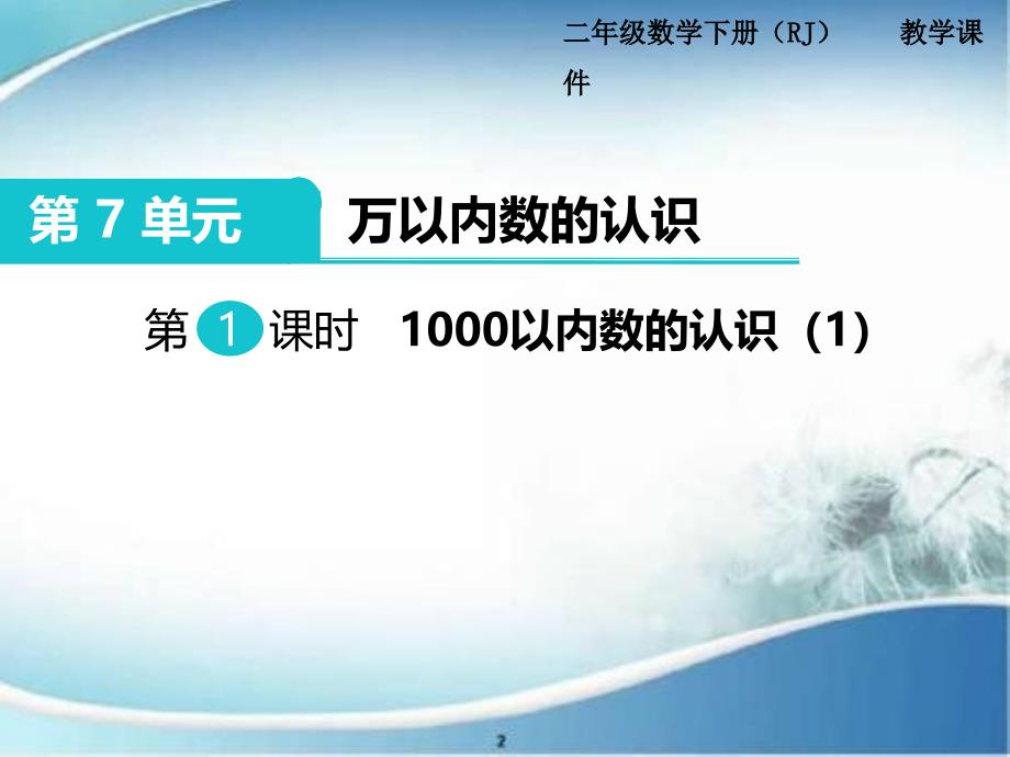 1000以内数的认识(1)-公开课-优质课件_第1页