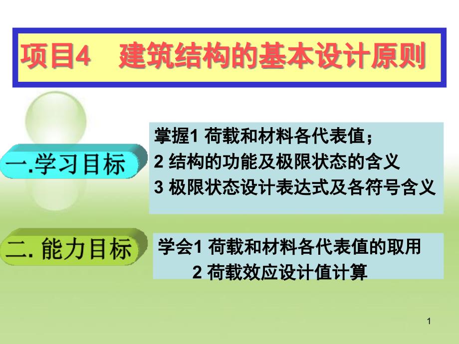 建筑结构设计基本原则课件_第1页