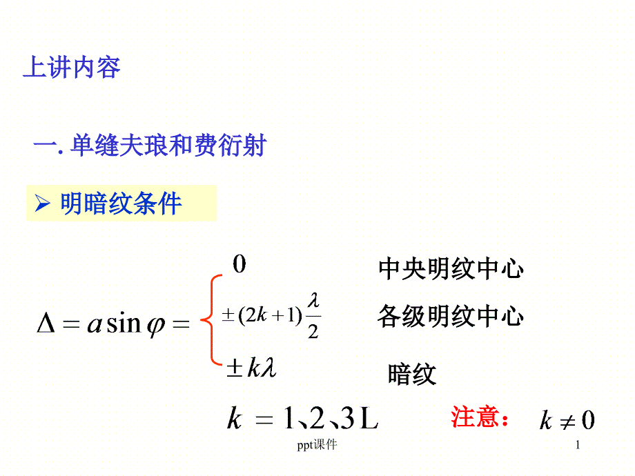 大学物理-光栅衍射--课件_第1页