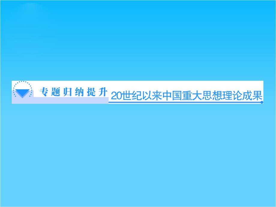 【同步备课参考】高中历史(人民版必修三)教学 专题归纳提升ppt课件_第1页