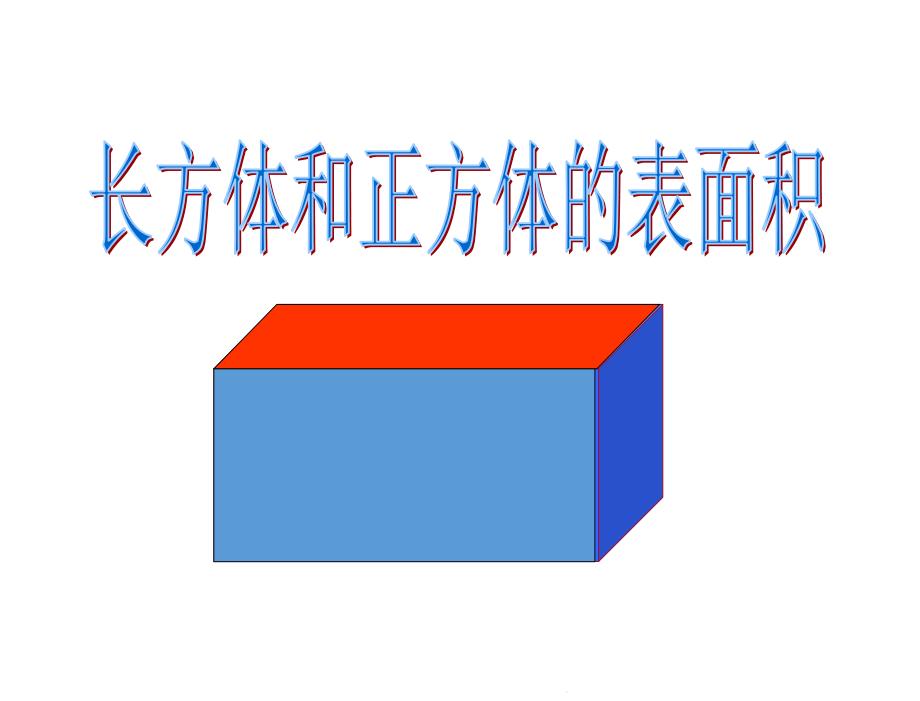 《长方体的表面积》ppt课件_第1页