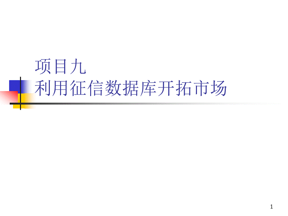 利用征信数据库开拓市场课件_第1页