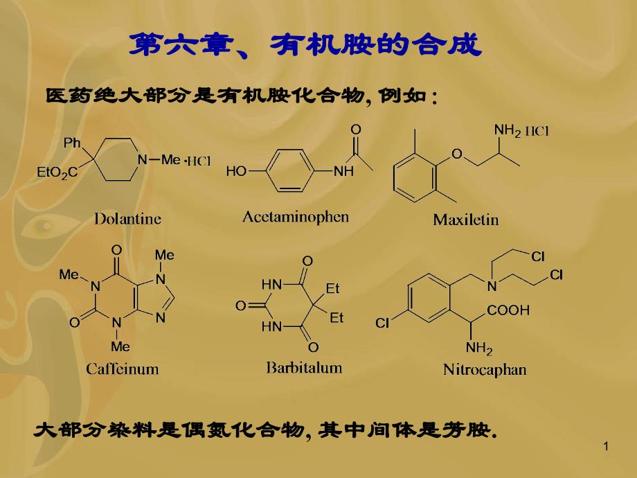 II6有机胺的合成课件_第1页