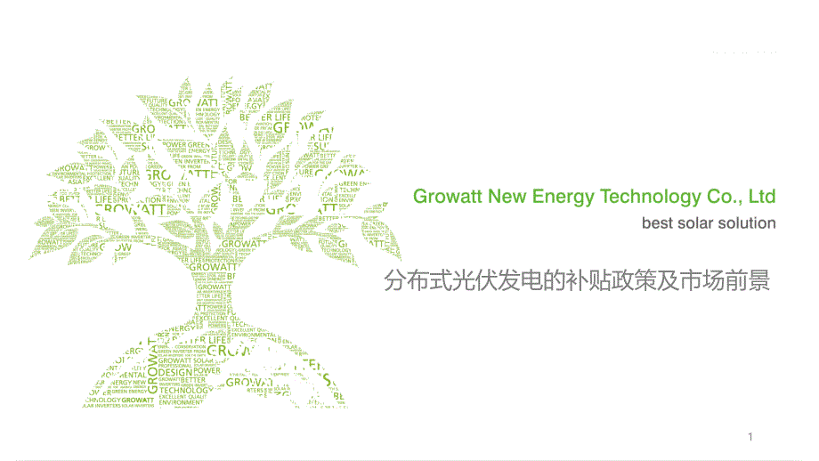 分布式光伏发电的补贴政策及市场前景课件_第1页