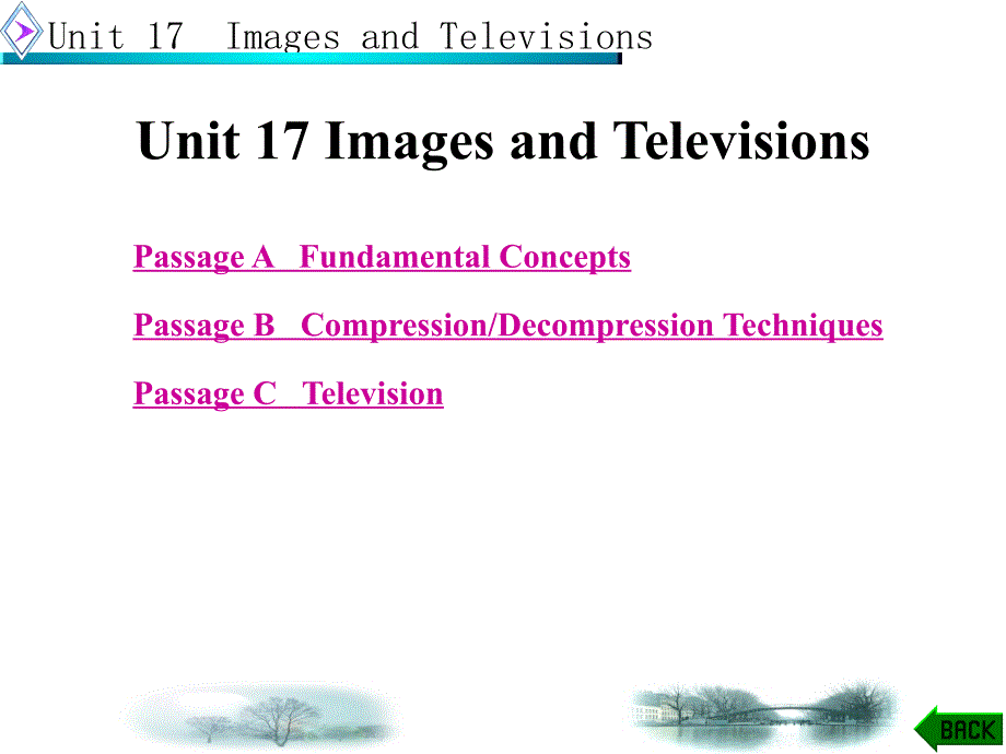 电子信息类专业英语（西电第二版）Unit 17 Images and Televisions_第1页