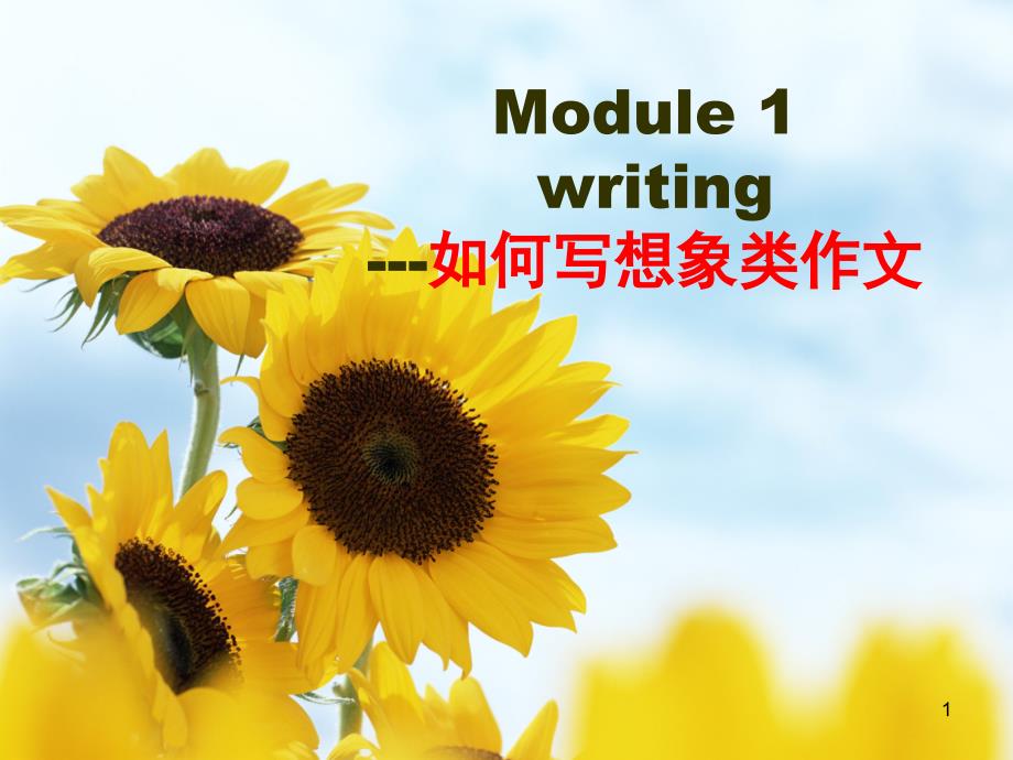 外研-高中英语必修4Module1-Writingppt课件_第1页