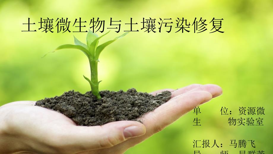 土壤微生物与土壤污染修复课件_第1页