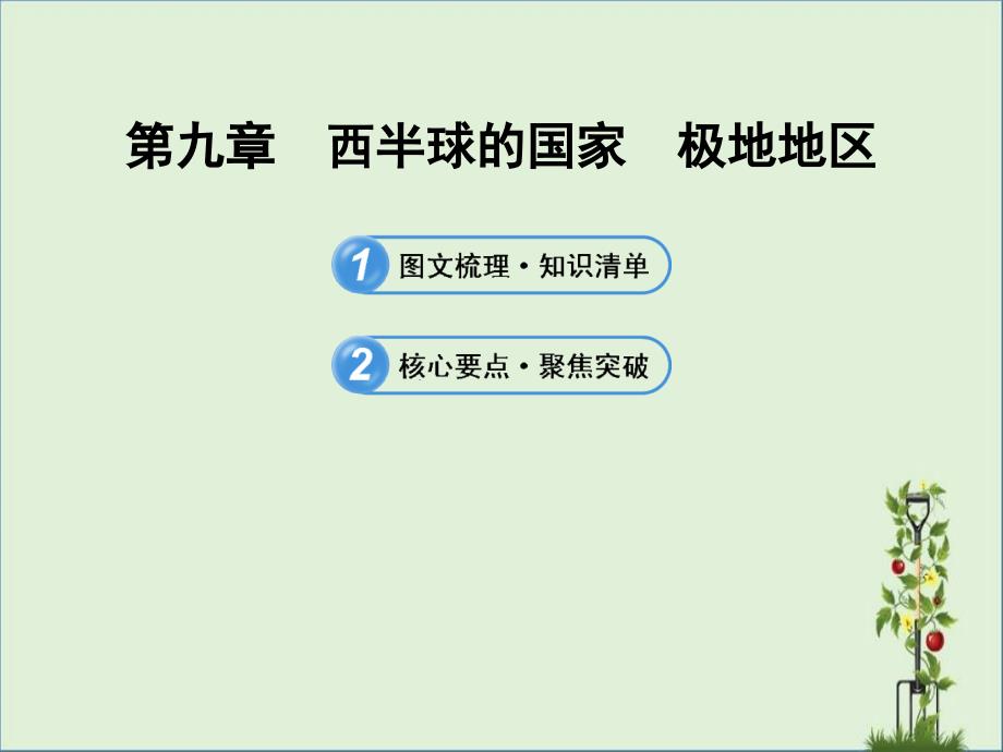 2014年初一下学期地理复习第9、10章-西半球的国家-极地地区解析_第1页