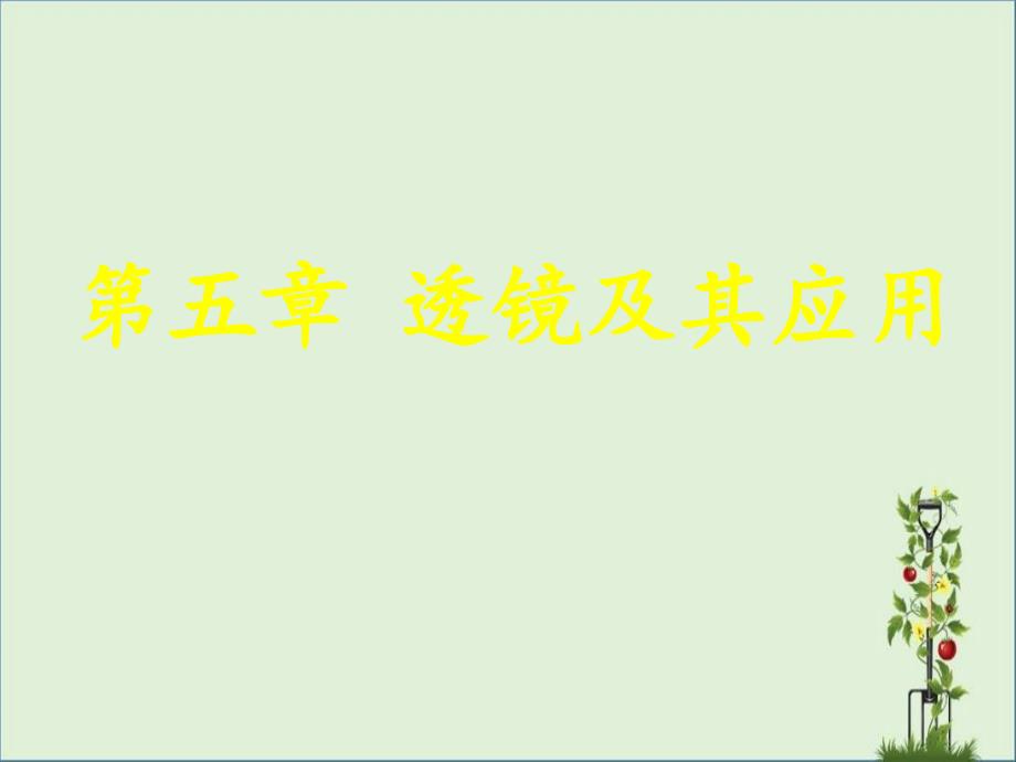 2017中招复习：-第五章透镜及其应用资料_第1页