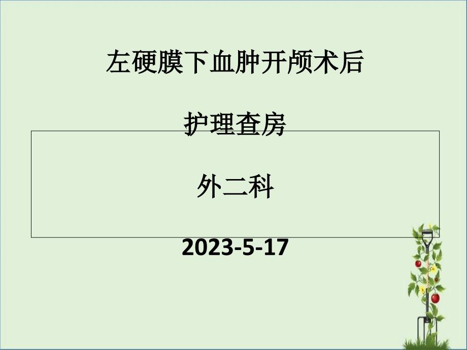 2013年5月外二科护理查房_第1页