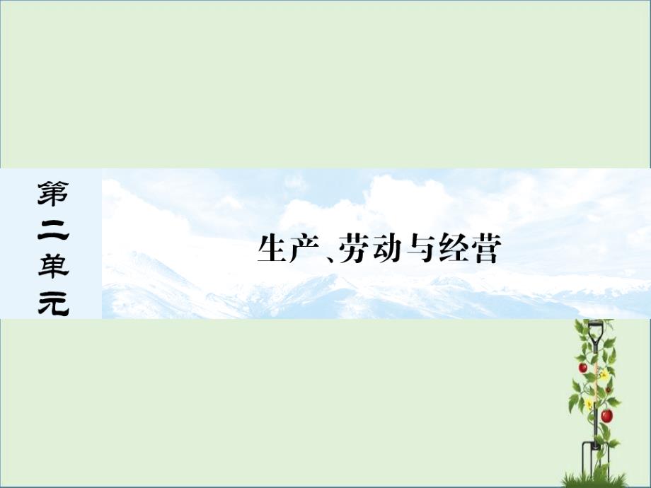 2013届高三政治一轮复习课件：第四课-生产与经济制度(新人教必修1)剖解_第1页