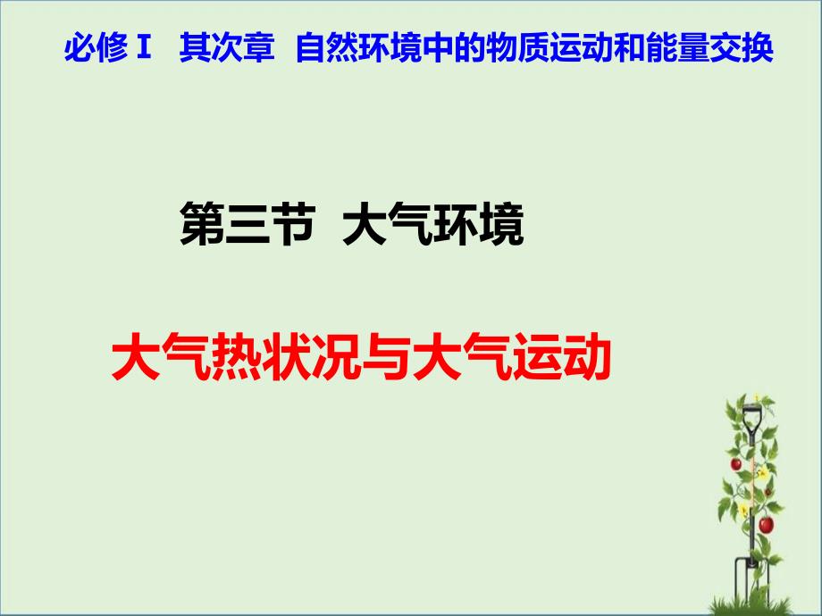 2.3.1-大气热状况与大气运动解析_第1页