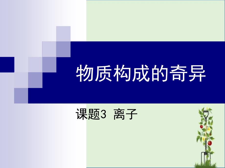 2.3构成物质的基本粒子-离子(2课时)剖析_第1页