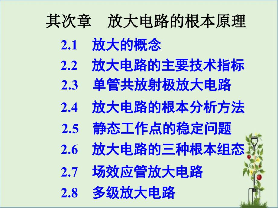 2.6双极型三极管放大电路的三种基本组态资料_第1页