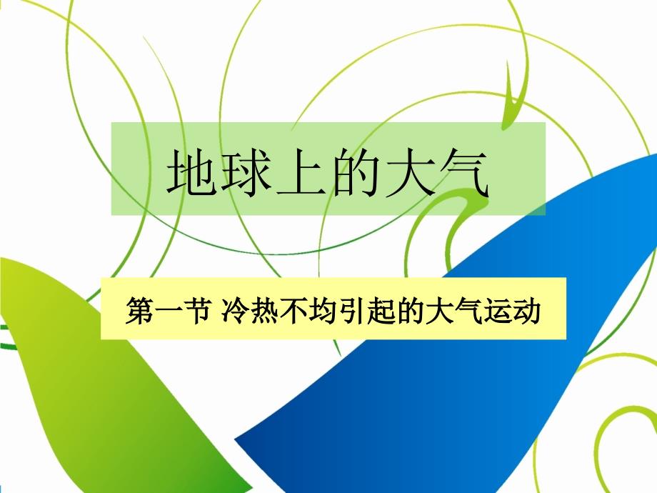 2.1冷热不均引起的大气运动之大气的受热过程解析_第1页