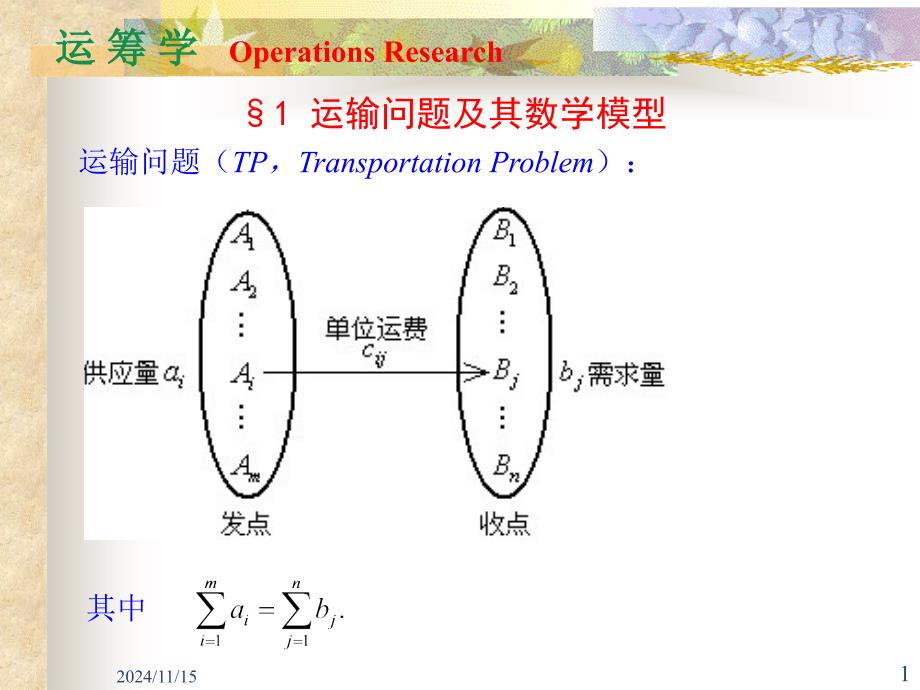 运筹学运输问题(补充)_第1页