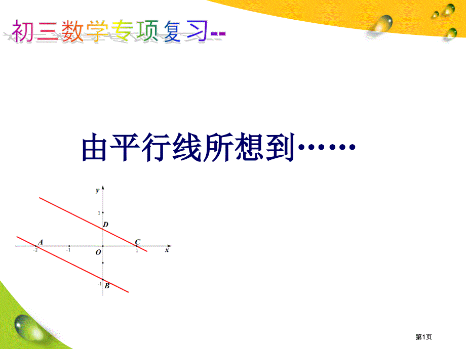 由平行线所想到的课件市公开课金奖市赛课一等奖课件_第1页