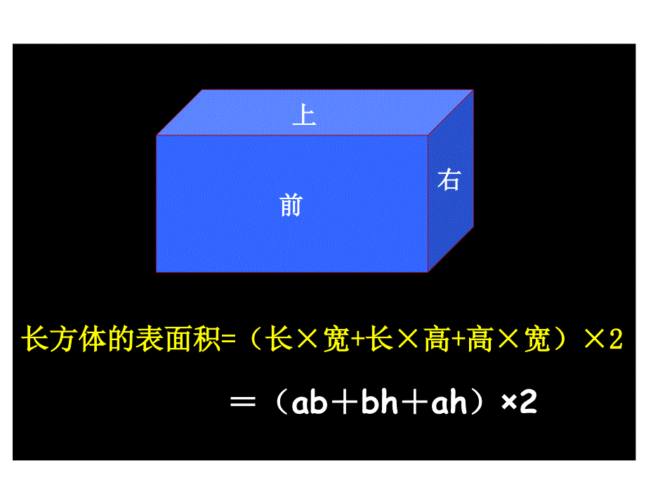 长方体的表面积(长宽 长高 高宽)2_第1页