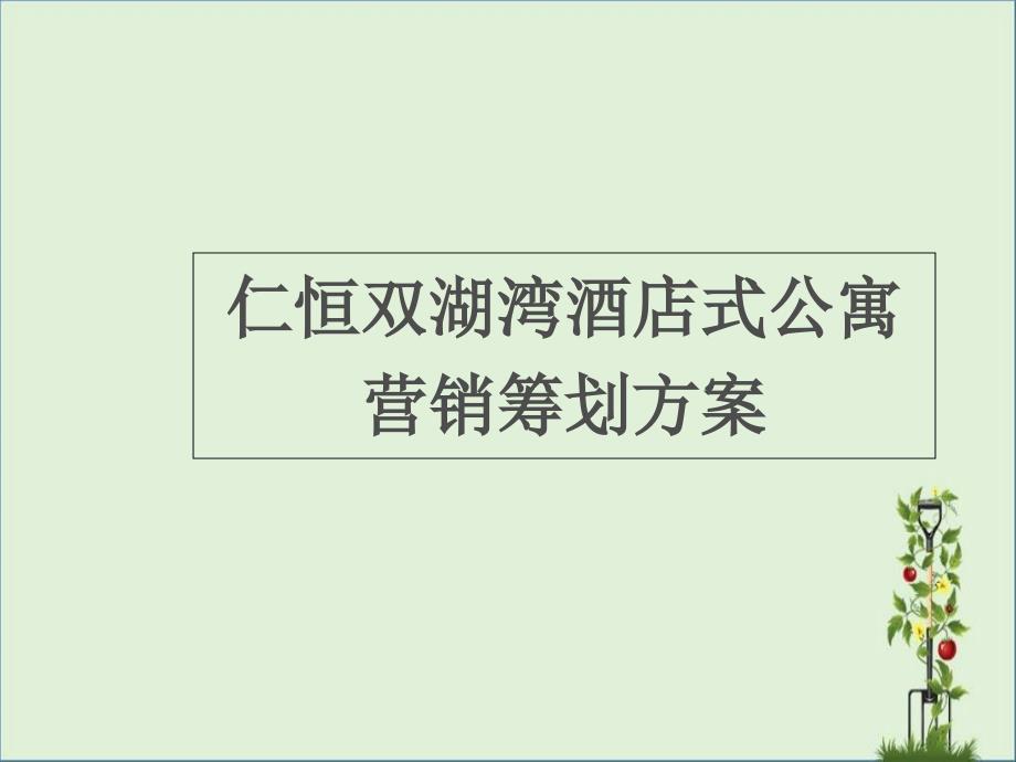 仁恒双湖湾酒店式公寓营销策划方案资料_第1页